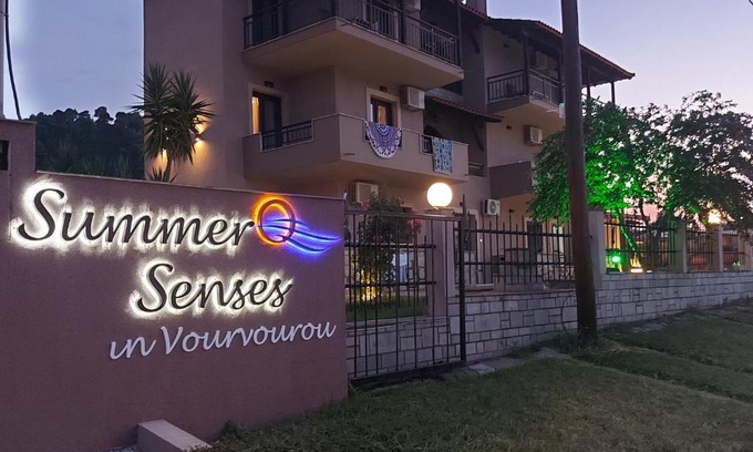 Vourvourou Apartment | Oceanfront Retreat: Summer Senses in Vourvourou Awaits