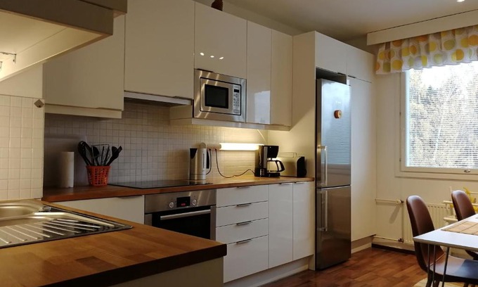 Kotka Apartment | Cozy Sun Apart Vuorenrinne: Spa & Family-Friendly Retreat