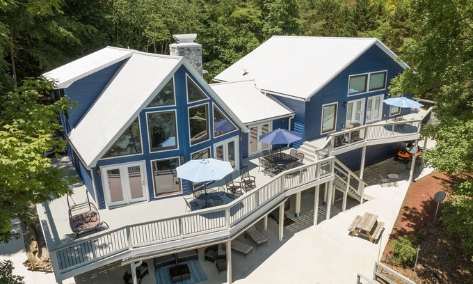 La Follette House | Enchanting Waterfront Home with Private Dock & Pool