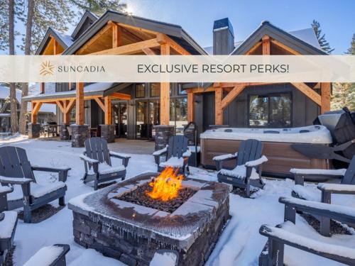 Cle Elum House | Relax at Suncadia: 7 Bedroom Home with Hot Tub & Golf Views