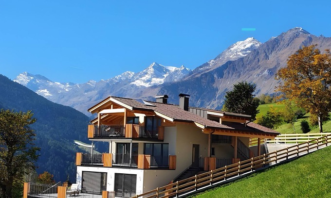 Moso in Passiria Apartment | Experience Sunnseitn Lodge Apt with Spa and Panoramic Views