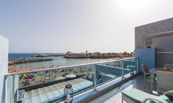 Playa de Mogan Apartment | Sunny Atlantic Apartment: Oceanfront Retreat with Top Ratings