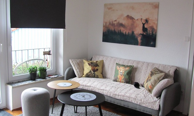 Unterallgau Apartment | Cozy Room with Balcony and Spa in Trunkelsberg Retreat