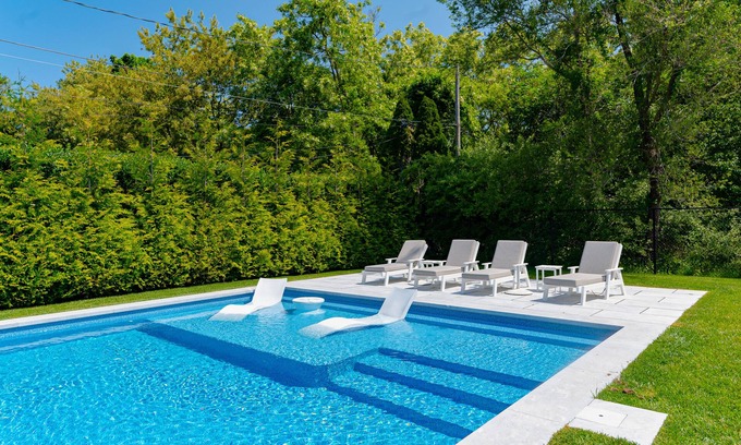 Orient Point House | Relax in a Beachside Home with Private Pool and Spa