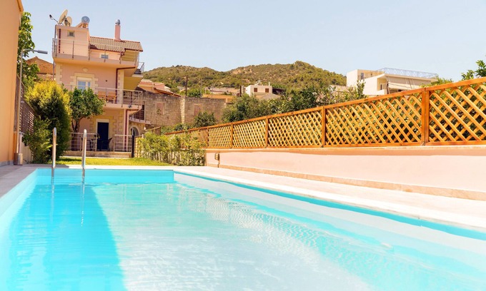 Spilia House | Sunny Oasis Retreat: Poolside Haven Near West Crete Beaches
