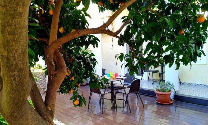 Penha de Franca Apartment | Bright Orange Garden Apartment in Central Lisbon - Rated 10/10