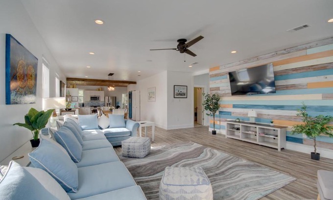Waveland House | Relaxing Waveland Home with Pool Steps from the Beach