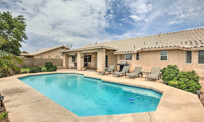 Yuma House | Inviting Yuma Retreat with Private Pool and BBQ Grill