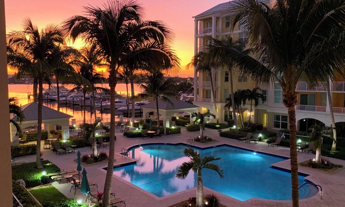 East Ocean Ave Condo | Marvelous Sunrise & Marina View Retreat with Pool & Spa