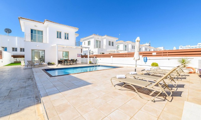 Protaras Villa | Exclusive Sunrise Bay Villa #6: Oceanfront Getaway Awaits