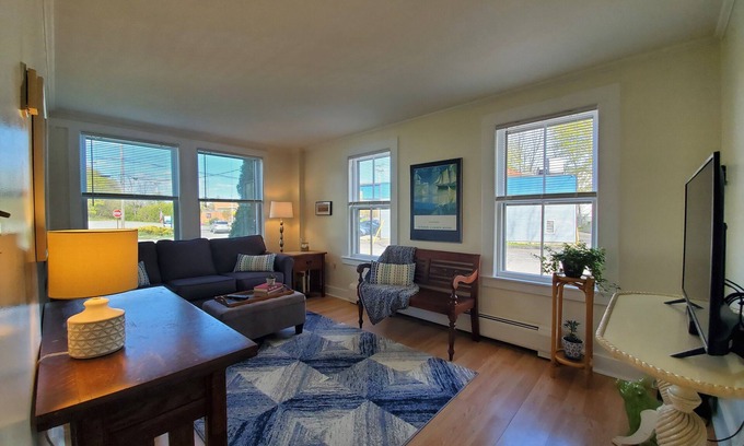Rockland Apartment | Exceptional Sunrise Suite: Steps from Rockland Harbor