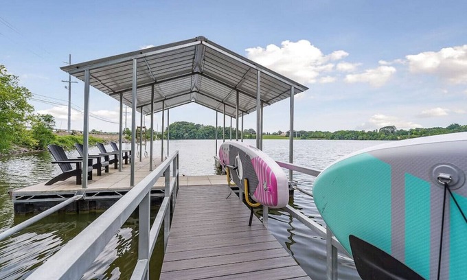 Winchester House | Experience Sunset Cove: Lakefront Retreat with Hot Tub & Game Room