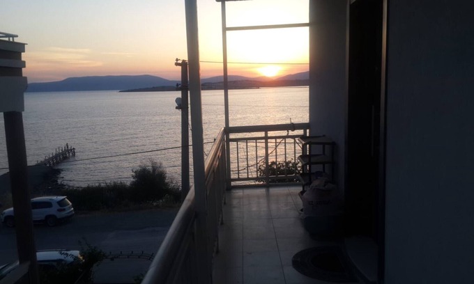 Seferihisar House | Oceanfront Sunset Duplex with Pool and Kitchen Amenities