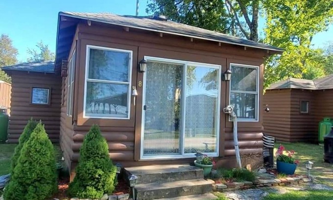 Manistique Cabin | Tranquil Sunset Hideaway on Indian Lake with Pool & Spa