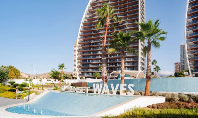 Benidorm Apartment | Unforgettable Oceanfront Stay at Sunset Waves by Interhome