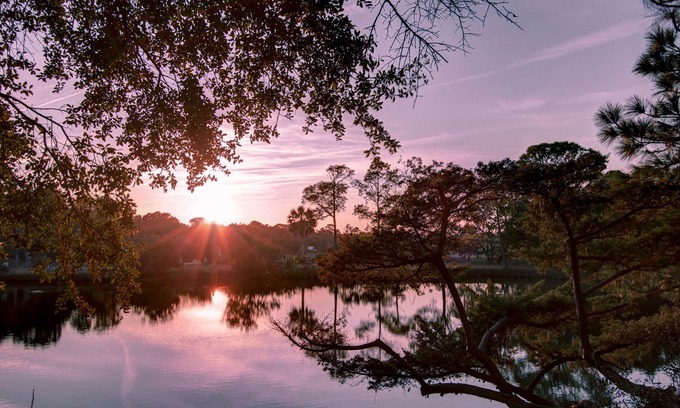 Folly Beach House | Pet-Friendly SunsetShack: Steps from the Beach & Scenic Pond