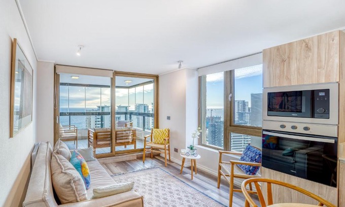 Concon Apartment | Ocean View 2 Bedroom Retreat on Sunshine Coast