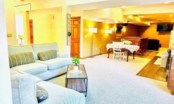 West Chester Apartment | Sunshine Private Guest Suit!nCharming Large walk out basement with 2 bedrooms!