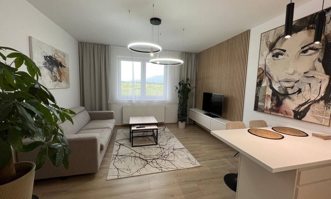 Poprad Apartment | Superb 1-bedroom apartment in Poprad with stunning mountain views