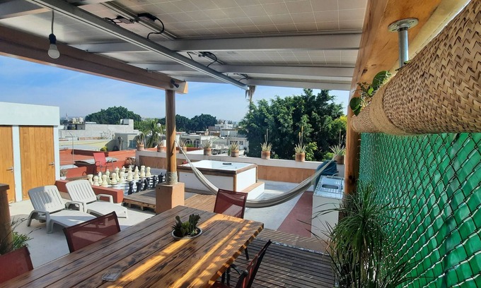 Downtown Queretaro Apartment | Modern 3-Room Apartment in Downtown with Spa Amenities