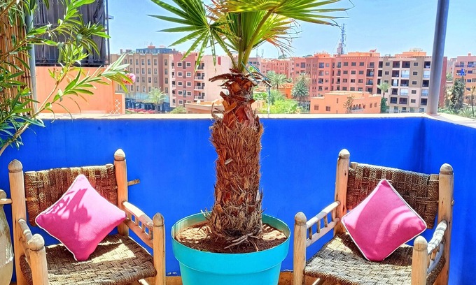 Majorelle Apartment | Stylish Apartment with Panoramic Terrace Near Majorelle Gardens