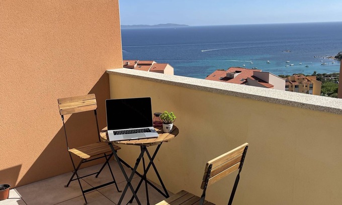 Ajaccio Apartment | Bright Oceanfront Apartment with Kitchen and Child-Friendly Amenities