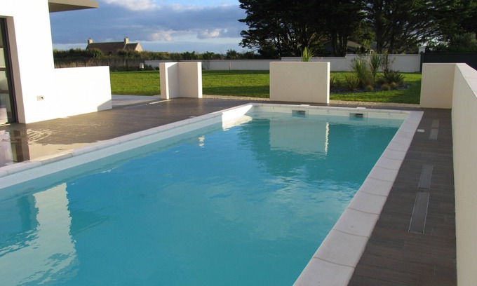 Loctudy Villa | Top-Rated Villa with Heated Pool Steps from the Beach