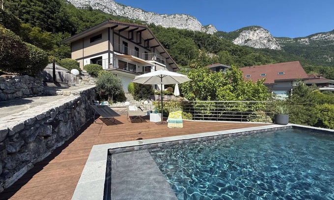 Veyrier-du-Lac House | Elegant Lake View Villa with Pool and 10/10 Guest Rating