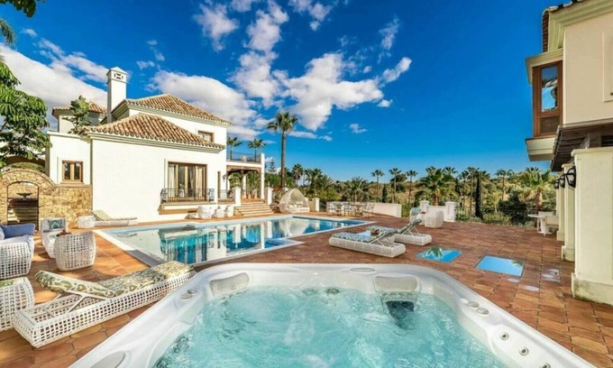 New Golden Mile Villa | Elegant 13-Bedroom Mansion with Scenic Garden & Spa