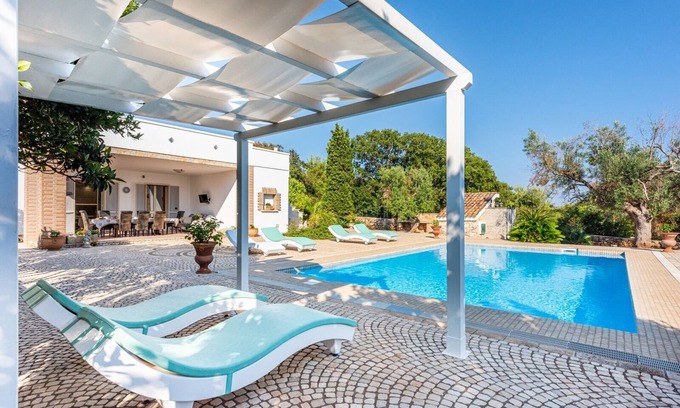 Marina di Felloniche Villa | Exquisite Villa with Pool and Ocean View in Leuca, Salento