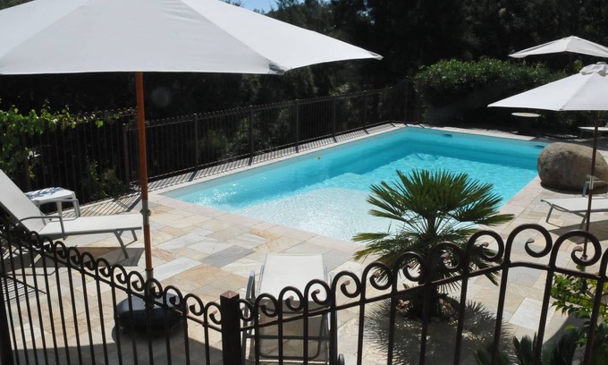Bravone House | Charming Villa with Pool, Garden & Ocean Views Near Beach
