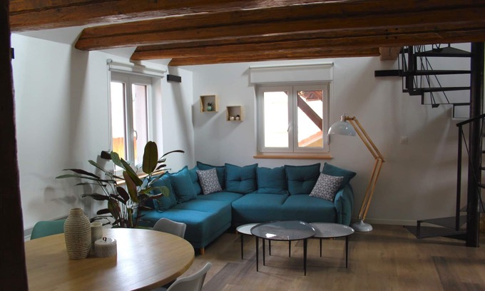 Andolsheim Apartment | Unique Duplex in Renovated Alsace Home - Guest Rated 10/10