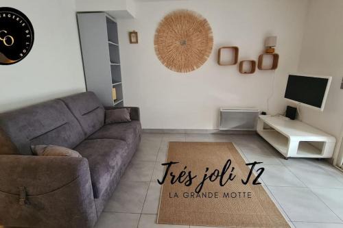 La Grande-Motte Apartment | Beautiful T2 Near the Beach with Ocean View and Garage