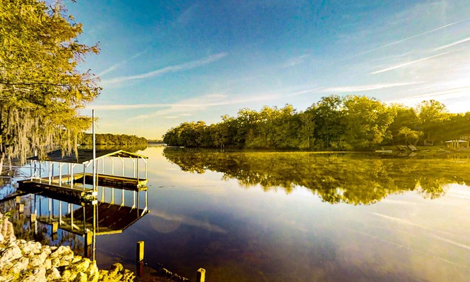 Old Town House | Riverside Retreat with Kayaks, Boat Dock & Pet-Friendly Stays