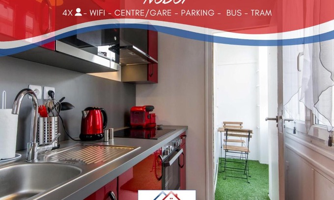 Faubourg-Raines Apartment | Cozy Retreat at Sweet Home Dijon Nodot – Pet & Child Friendly