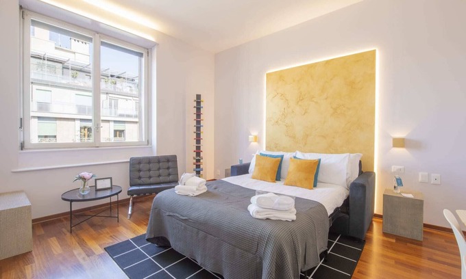 Milan Centre Apartment | Comfortable Torre Velasca VII Studio for Two with Great Amenities