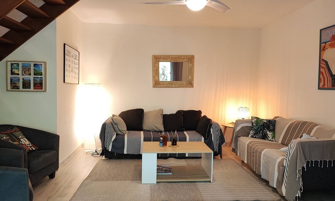 L'Ermitage-les-Bains Apartment | Exceptional T 2/3 Duplex with Ocean View in Hermitage