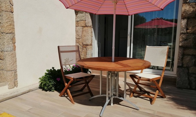 Monacia-d'Aullene House | Cozy T2 Villa Retreat for Two with Kitchen Access