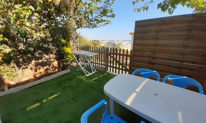 Saint-Laurent-du-Var Apartment | Tranquil Garden View Retreat with WiFi and Pool Access
