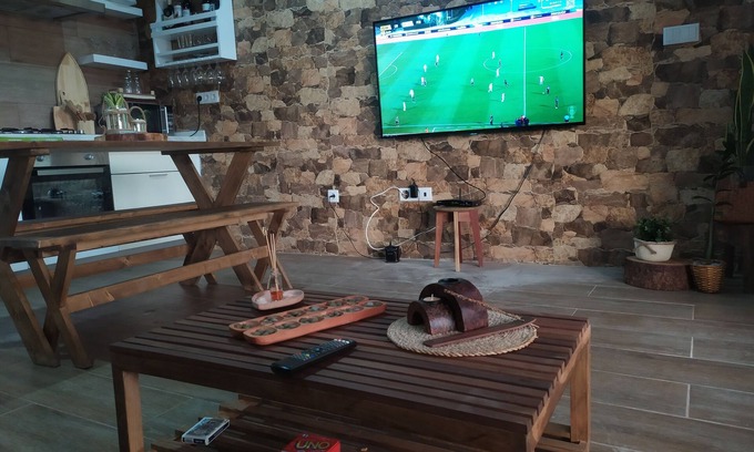 Mindelo Apartment | Inviting T2 with Gourmet Terrace and Family-Friendly Amenities