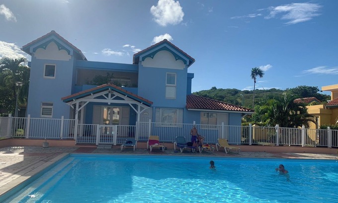 Sainte-Anne Apartment | Guest Rated 10/10: T2 Sainte-Anne with Pool & Family Amenities
