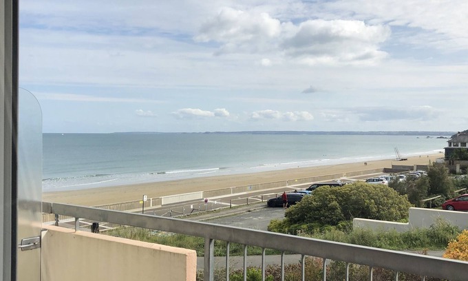 Cotes d'Armor Apartment | Beachfront T2 with Ocean View and Breakfast Included