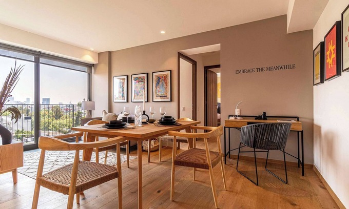 Hipodromo Condesa Apartment | Modern City Apartment Taman with Spa & Kitchen Amenities