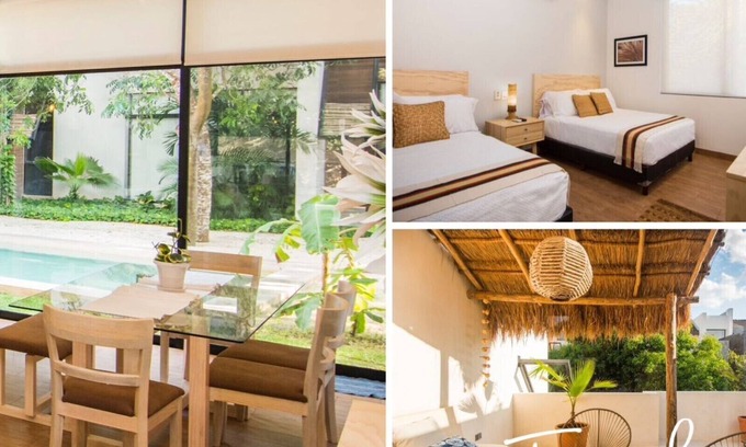 Merida Municipality House | Elegance at Tannah Home: Oceanfront Pool & Spa Retreat