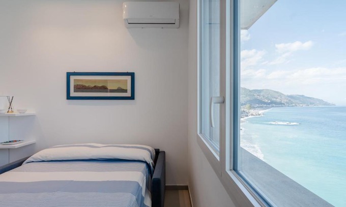 Spisone Apartment | Beachside Taormina Seaview Studio for Family Getaways