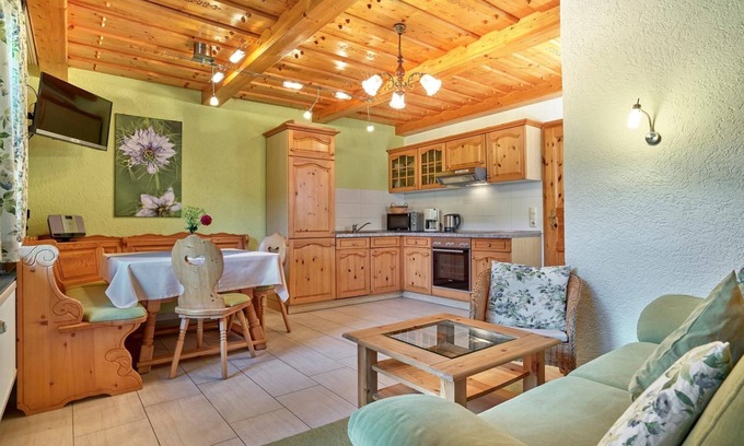 Arnbruck Apartment | Inviting Wood-Furnished Apartment in Rustic Style for Families
