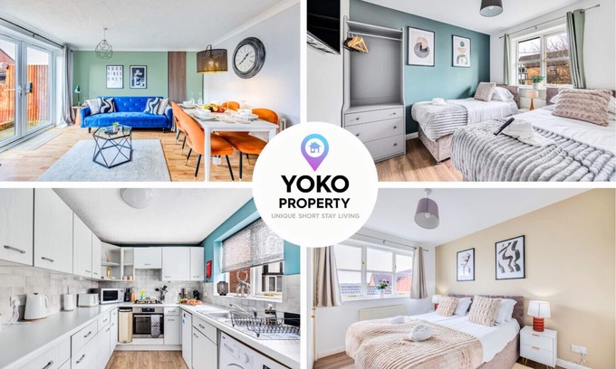 Bletchley House | Relax at Tattenhoe House with Garden and Smart TV