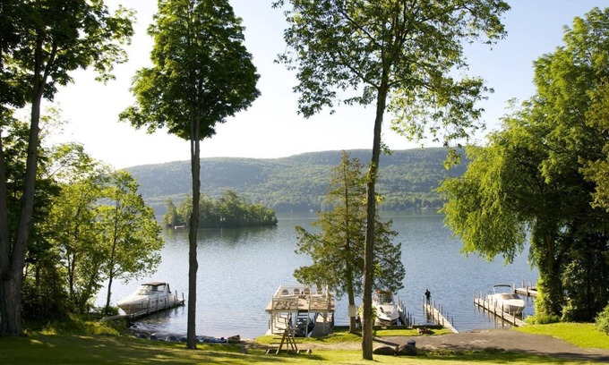 Lake George Hotel | Experience Tea Island Resort: Family-Friendly with Pool Access