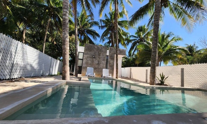 Telchac Puerto House | Beachside Retreat: Telchac House with Private Facilities