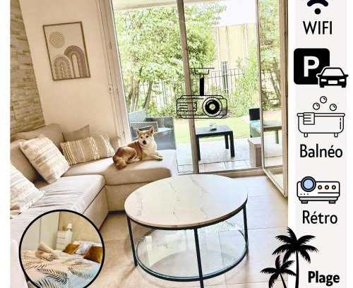 Beziers Apartment | Temple Luxe- Balnéo et Jardin, wifi, parking privé securisé